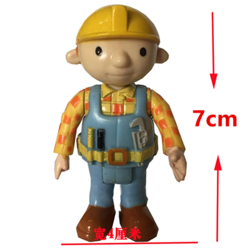 Pvc Bob Action Figures Dolls | Bob Builder Cartoons | Toys Kid Bob Builder  - 7cm Cartoon - Aliexpress