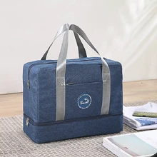 Сухая и влажная разделительная многофункциональная дорожная сумка Спортивная Фитнес большая емкость сумка для хранения нижний отсек для хранения сумка G127