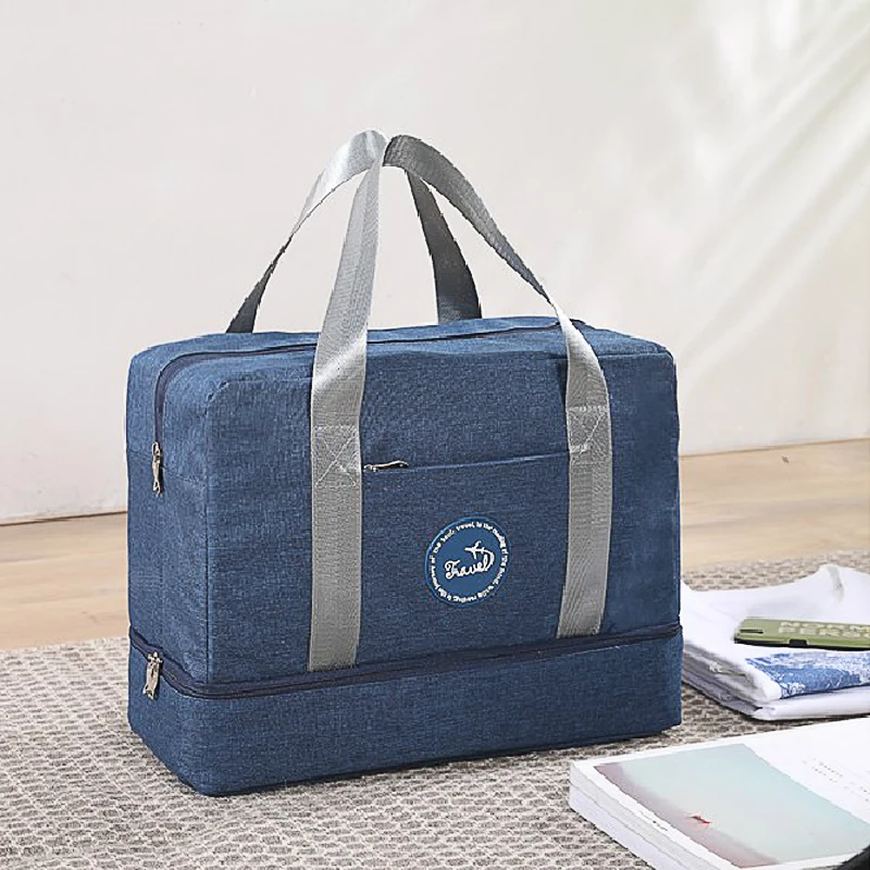 

Dry And Wet Separation Multi-Function Travel Bag Sports Fitness Large Capacity Storage Bag Bottom Compartment Storage Bag G127