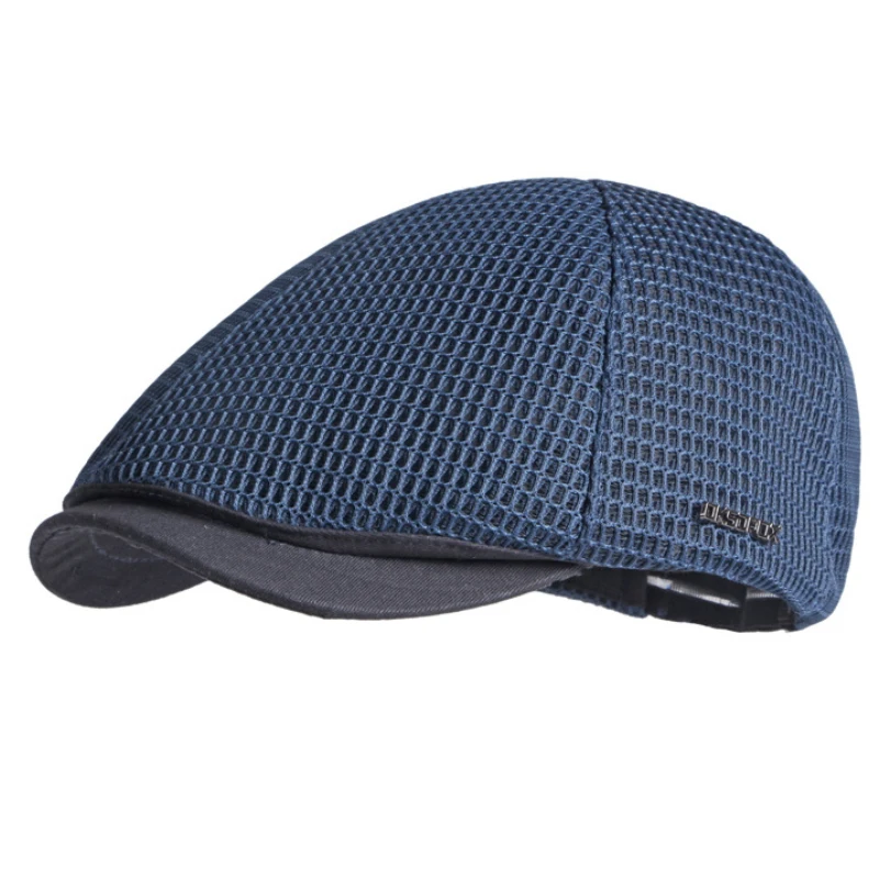 HT3659 Berets Spring Summer Caps for Men Women Breathable Mesh Beret Cap Male Female Adjustable Octagonal Cap Beret Hat beret hat breathable hat woolen beret