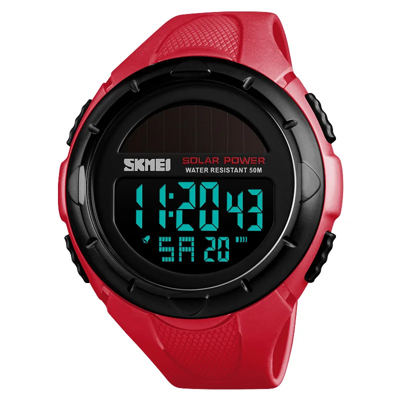 

Men Sport Watch Solar LED Digital Fitness Watch Waterproof Casual Shock Male Clocks Relogios Masculino Men's Gift Wrist Watches