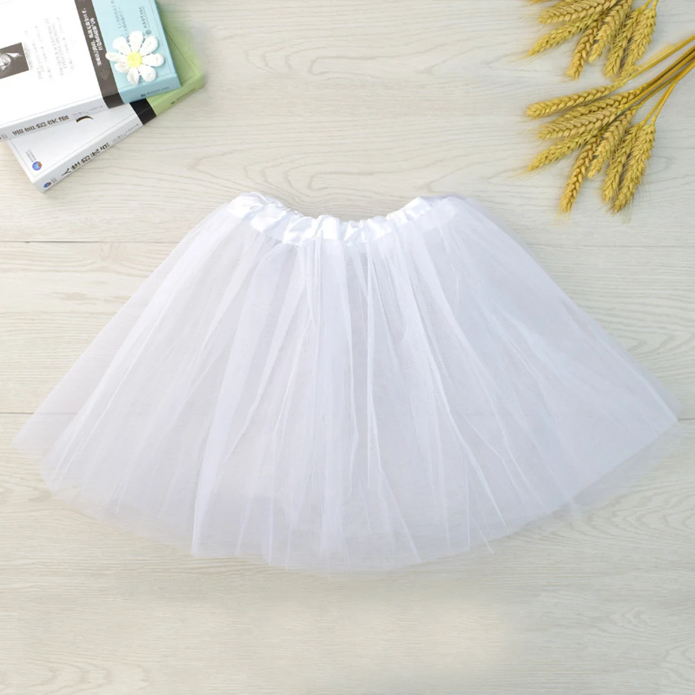 Baby Kids Girl Cute Fluffy Tulle Pettiskirt Tutu Skirt Ballet Dance Costume Baby Kids Girl