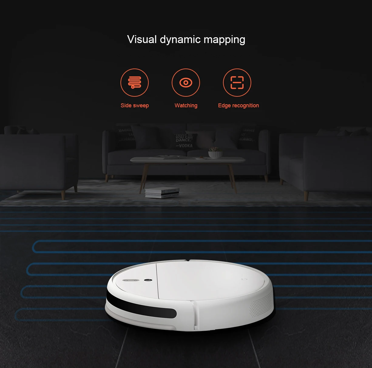 Робот пылесос Xiaomi Mijia 1C STYTJ01ZHM для Mi Home автоматический влажной уборки управление