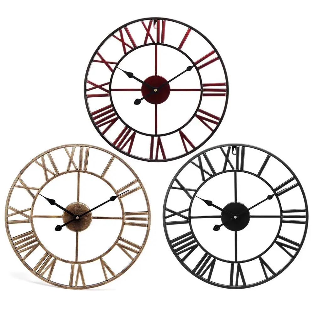 US $22.99 Iron Wall Clock