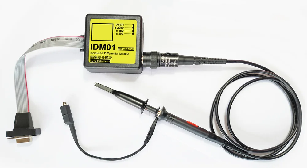 IDM02 LOTO Oscilloscope Differential Isolation Module Voltage Protection 800V Safe