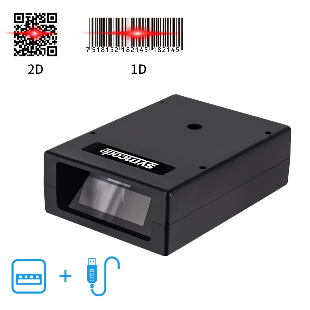 1D or 2D USB Wired Embedded Box Bar Code Scanner,Plug and Play Bar Code Reader USB,USB-HID and USB-COM Interfaces Supported samsung scanner Scanners