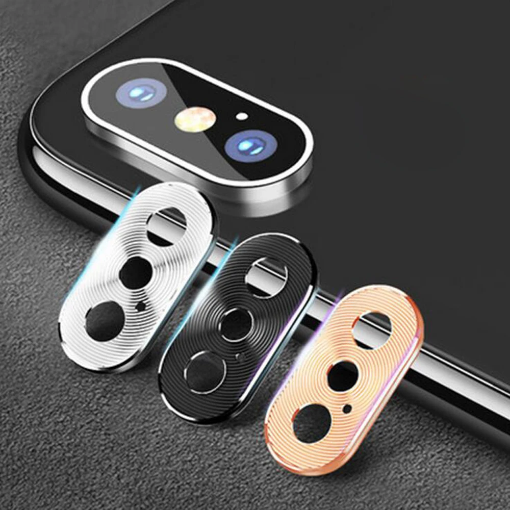 

Metal Case on For iPhone 7 7plus 8 8plus Camera Len Screen Protector Bumper Cover for iPhone X XR XS XSMAX Protection Ring