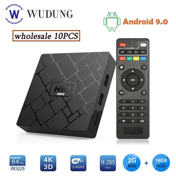 

10PCS/Lot Android 9.0 HK1 Mini Smart TV BOX RK3229 Quad Core 2G+16G ROM 4K H.265 Wifi Set-Top Box no app include