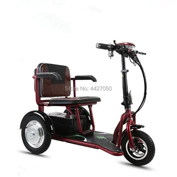 

2019 Fashion factory price folding old electric scooter electric wheelchair tricycle