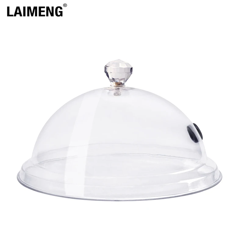 Smoker Cloche Lid Plastic Smoking Cloche Cap Sleeve Glass Display Dome Cloche Molecular Cuisine smoke hood Smoked cover shell for Cocktail