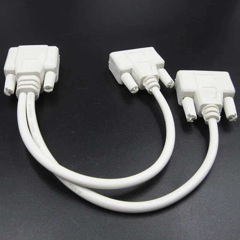 VGA один штекер на два женский Расширенный aux кабель для проектора VGA hdmi кабель разветвитель белый