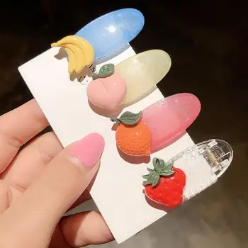 

2020 New Fruit Hair Clips For Women Girls Kids Cute Strawberry Hairpins Fashion Hair Barrettes Headwear Hair Accessories
