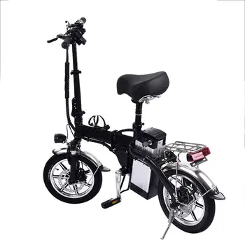 

14 INCH 48V 10AH Lithium Battery Folding Electric Bike 350W High Speed Aluminum Ally Foldable Electric Bicycle EU plug
