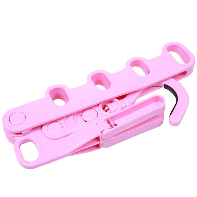 Home Accessories Foldable Clothes Hanger Drying Rack 5 Hole Racks Bathroom Door Airer Plastic Hook Organizer