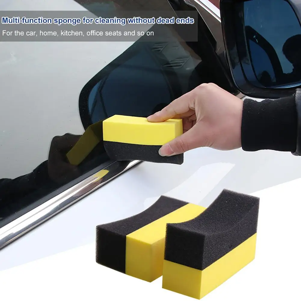 

2PCS Multi-functional Car Sponge Cleaning EVA Household Sponge Of Peak Performance Fit For Car Washing And Wiping