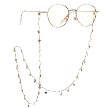 

61/70cm Metal Eyeglass Glasses Chains Sunglasses Holder Necklace Reading Glasses Non-slip Lanyard Gold Eyewear Accessories Gifts