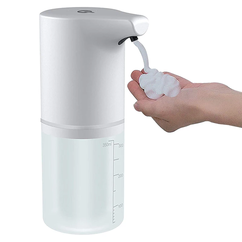 Dispensador de jabón de espuma automático, recargable por USB, sin contacto, 350ml, carga USB, para lavado de manos, baño
