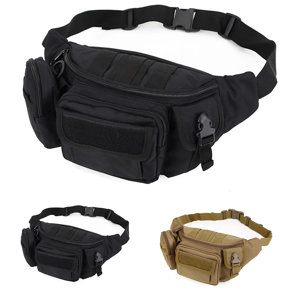 

Outdoor Cycling Hiking Waist Bag Portable Multiple Pockets Fanny Pack Camping Military Bag Pouch