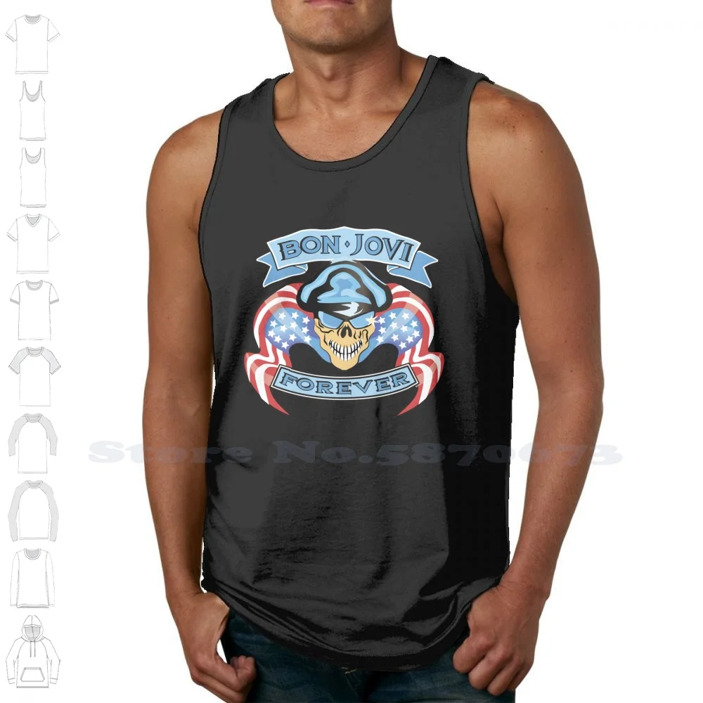 Top Of Jovie Rock Band Music Legend 2021 Summer New Sleeveless Tank Vest Bon American Def Recordings Shake | Мужская одежда
