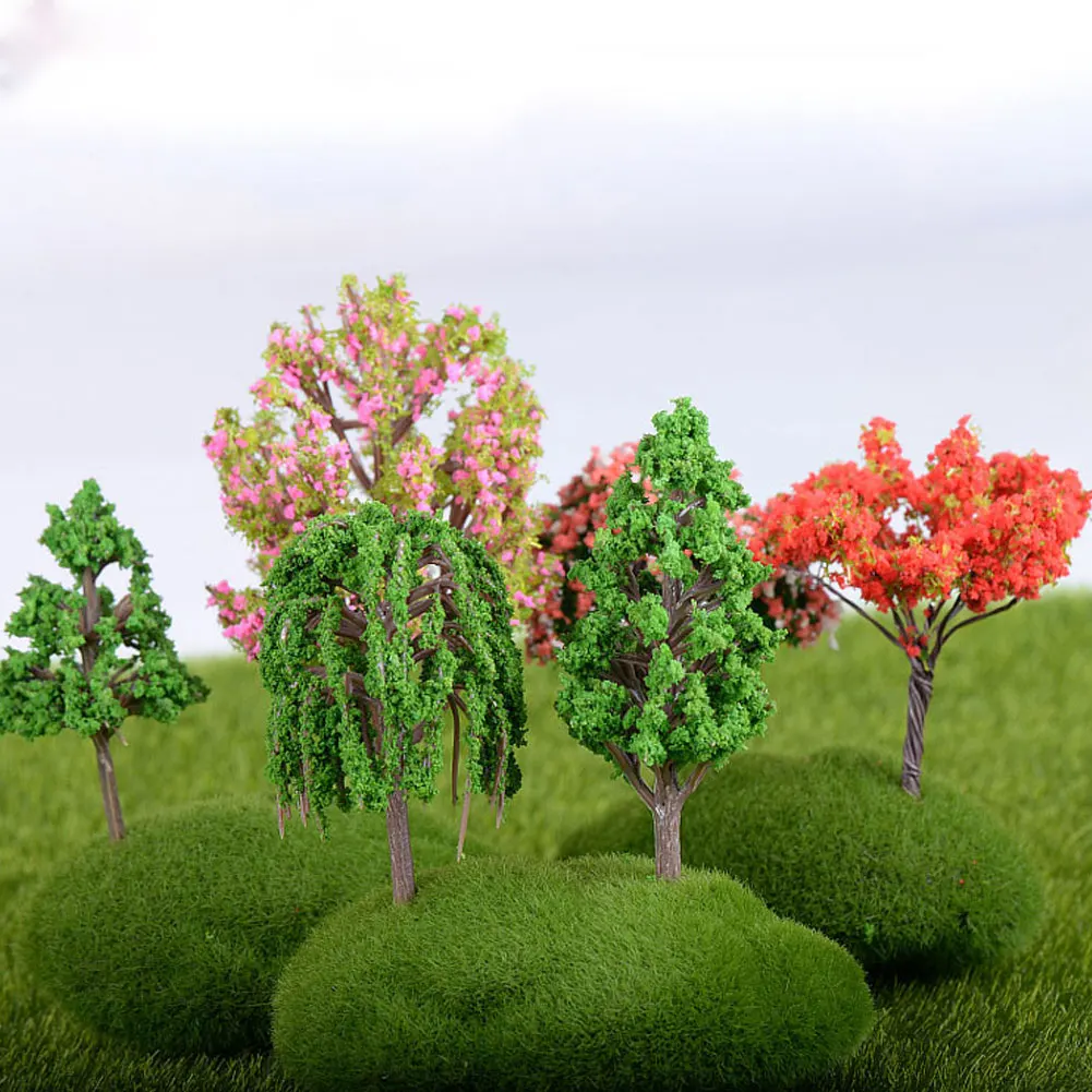 

Artificial Mini Willow Tree Plants Miniature Fairy House Garden Dollhouse Landscaping Decor