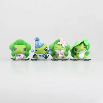 

4pcs/set 6cm New travel frog Action figure Anime Doll Toy Collection Model Toy for friends gift