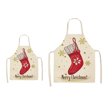 

Christmas Apron Adult Kitchen Apron for Christmas Party Chef Cooking Restaurant