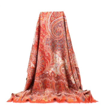 

Female Shawls Handmade Embroidery Mujer Bufanda Artificial Cashmere Muffler Print Scarves Large Size Wrap Cachecol Feminino