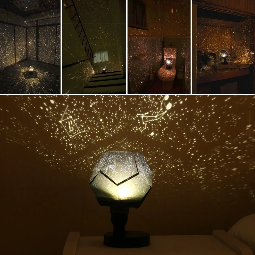 

DIDIHOU Star Sky Projection Cosmos Night Lights Projector Night Lamp Starry Romantic Decoration Bedroom Lighting Gadget