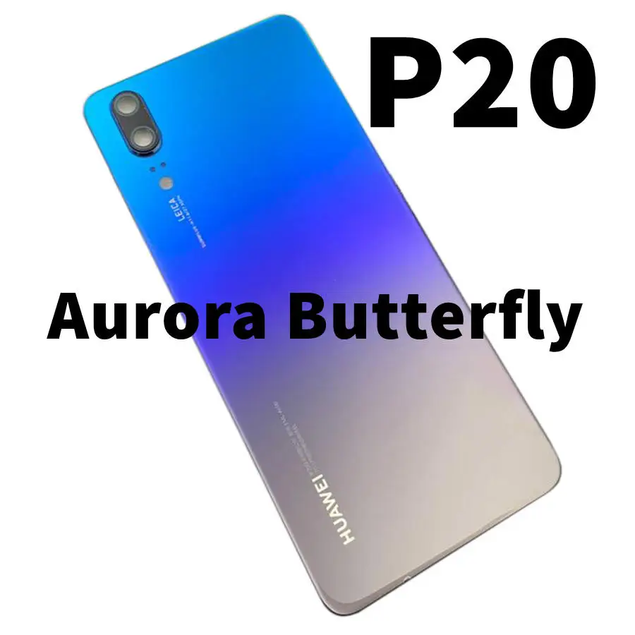 Задняя стеклянная крышка для huawei P20 Pro крышка батареи задняя панель Задняя Дверь Корпус чехол для huawei P20 крышка батареи+ объектив камеры