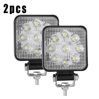 

Square LED Work Light Spotlight Lamp Car 6000K Auto Parts 9-Bead 9000LM
