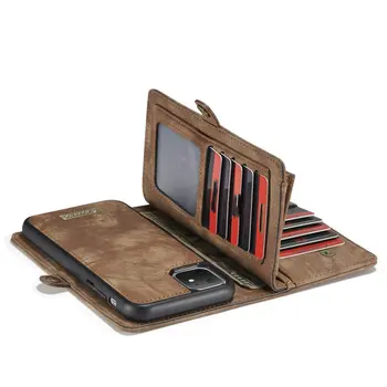 

CaseMe Phone Case for iPhone11 Pro Mobile Shell 2-in-1 Detachable Wallet Holster Flip Case Card Case for iPhone11 Pro Max