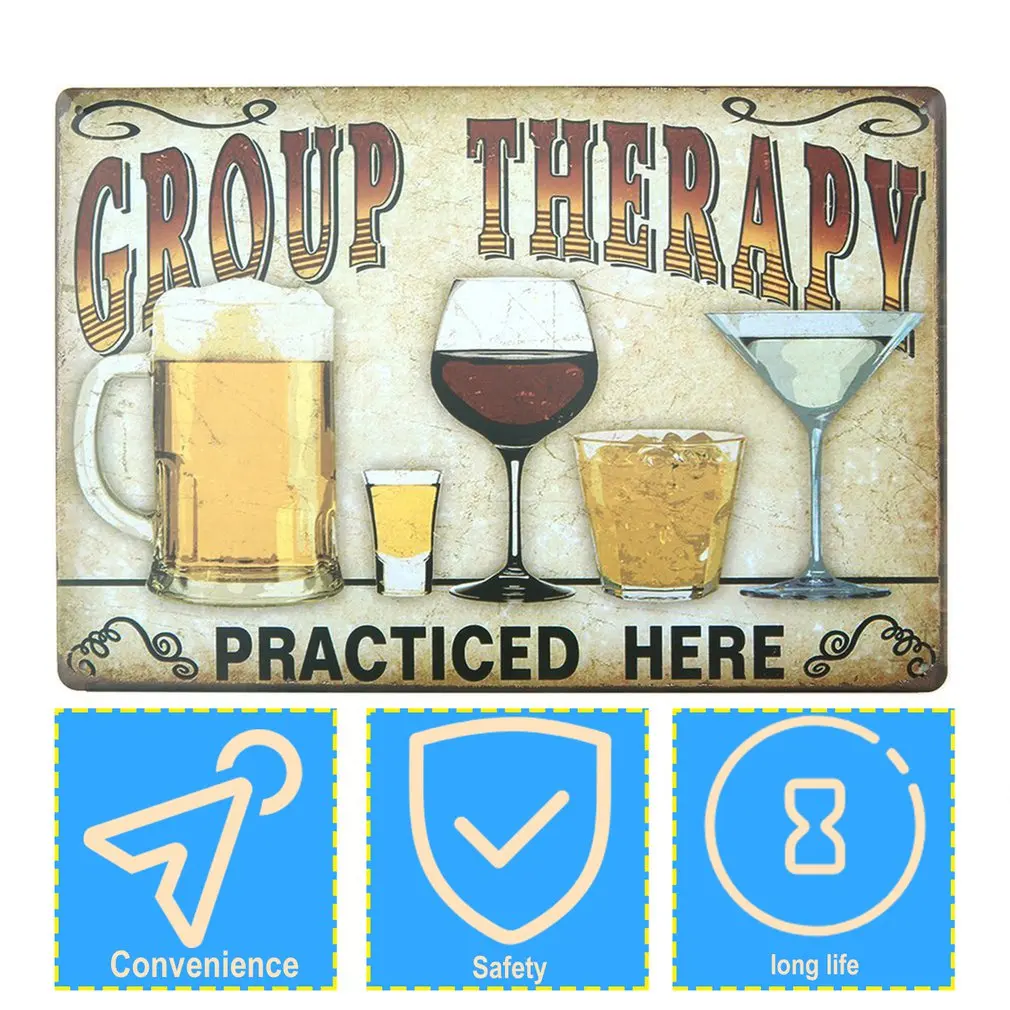 Vintage Beer Metal Plate Painting Wall Decor for Bar Pub Kitchen Home Poster Plate Metal Signs Painting Plaque 20x30cm