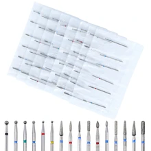 6 Pcs Cutter for Manicure Carbide Diamond Nail Drill Bit Set Milling Cutters with Nail File Holder Nail Art Pedicure Tools Kit