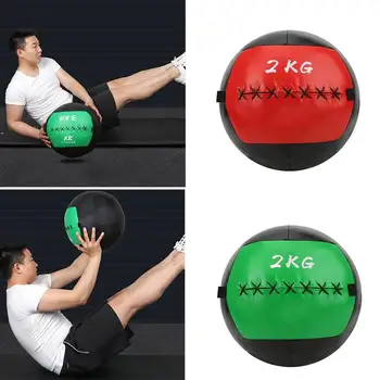 

35cm Fitness Weightlifting Ball Workouts Exercise Balance Training Gravity Ball Muscle Building Soft Ball (Can Fill To 12 Kg)