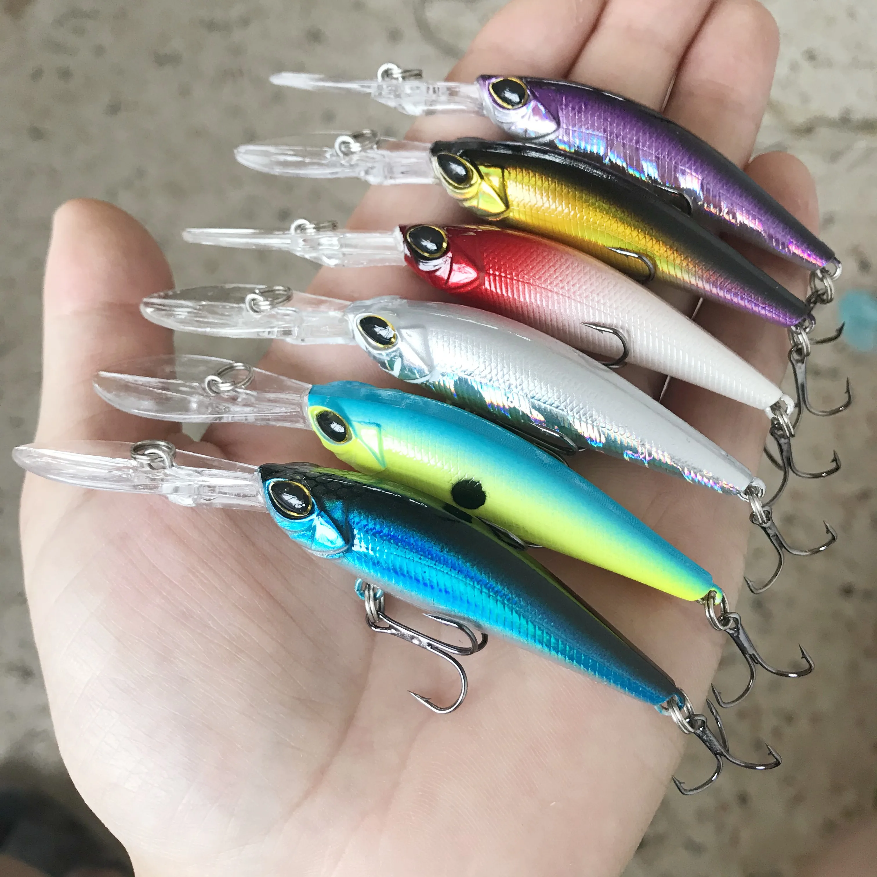 Description Picture 2 of item1Pcs Floating Minnow Fishing Lure Wobblers 9cm 5.8g Artificial plastic Hard Bait Crankbait Bass Pike Jerkbait Fishing Tackle