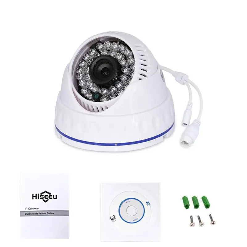 Hiseeu HCR510/HCR512 мини купольная IP камера безопасности дома ONVIF 2,0 Крытый ИК Ночное Видение P2P Видеокамера видео рекордер