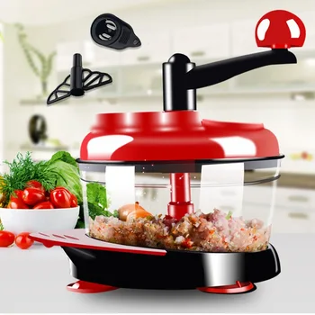 

New 2L Multifunction Food Chopper Meat Eco-Friendly ABS Stainless Steel Vegetables Cutter Shredder Kitchen Food Processor Mixer