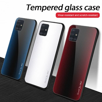 

Hard Glass Protective Case For Samsung Galaxy S20 Ultra Plus Cover for A51 A71 A10S A20S A30S A50S A10 A20 A30 A50 A70 A80 A90