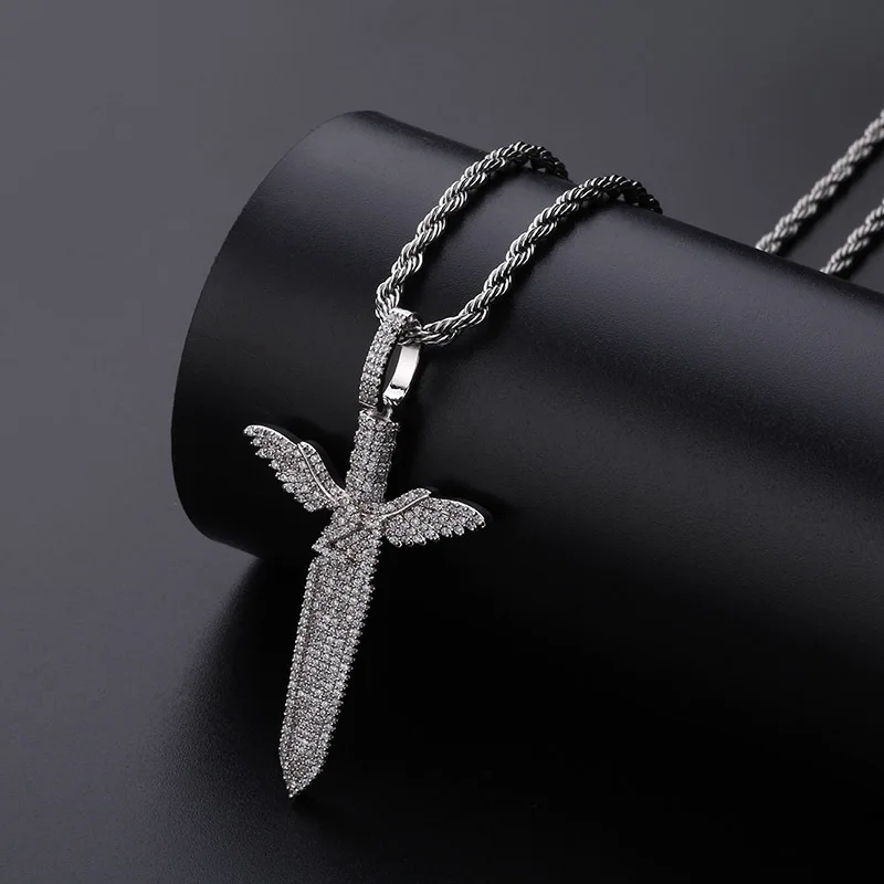 Мужская подвеска в стиле хип-хоп JEWGO Angel Save модное популярное ожерелье аксессуары