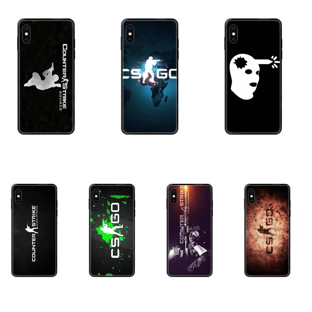 Черный мягкий ТПУ сотовый телефон Counter Strike Cs Go для Redmi 3S 4X 4A 5 5A 6 6A 7 7A 8 8A 8T 9 9A K20 K30 S2 Y2