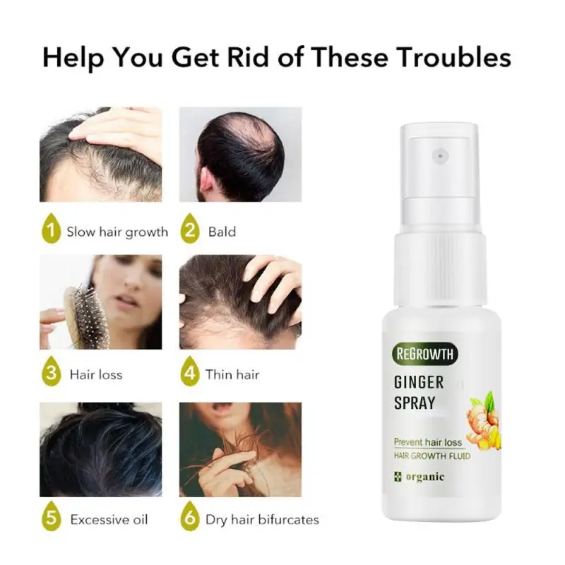 REGROWTH-Ginger-Nutrient-Liquid-Hair-Spray-Hair-Growth-Spray-Repir-Regrowth-Ginger-Spray-Hair-Care-Styling