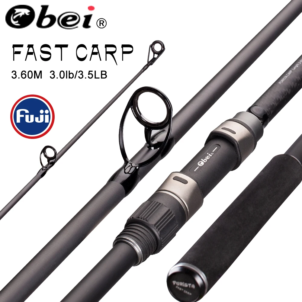 US $50.19 Obei Purista Carp Fishing Rod Carbon Fiber Fuji Spinning Rod Pesca 425lb Power 40160g 360m Hard Pole Surf Rod