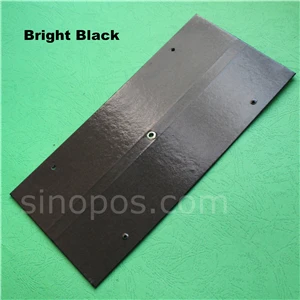 bright black Swatch хедер вешалка с заклепками, ткань образцы связывания держатель текстиль кожаный материал сбора стек книга карты дисплей крюк - Цвет: bright black