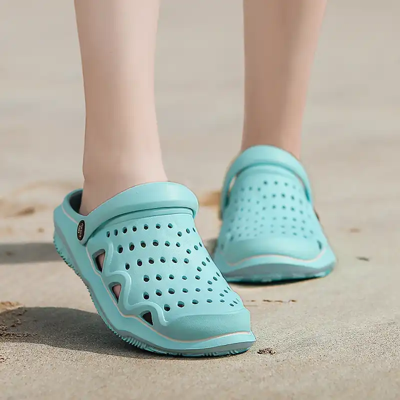 plastic summer shoes