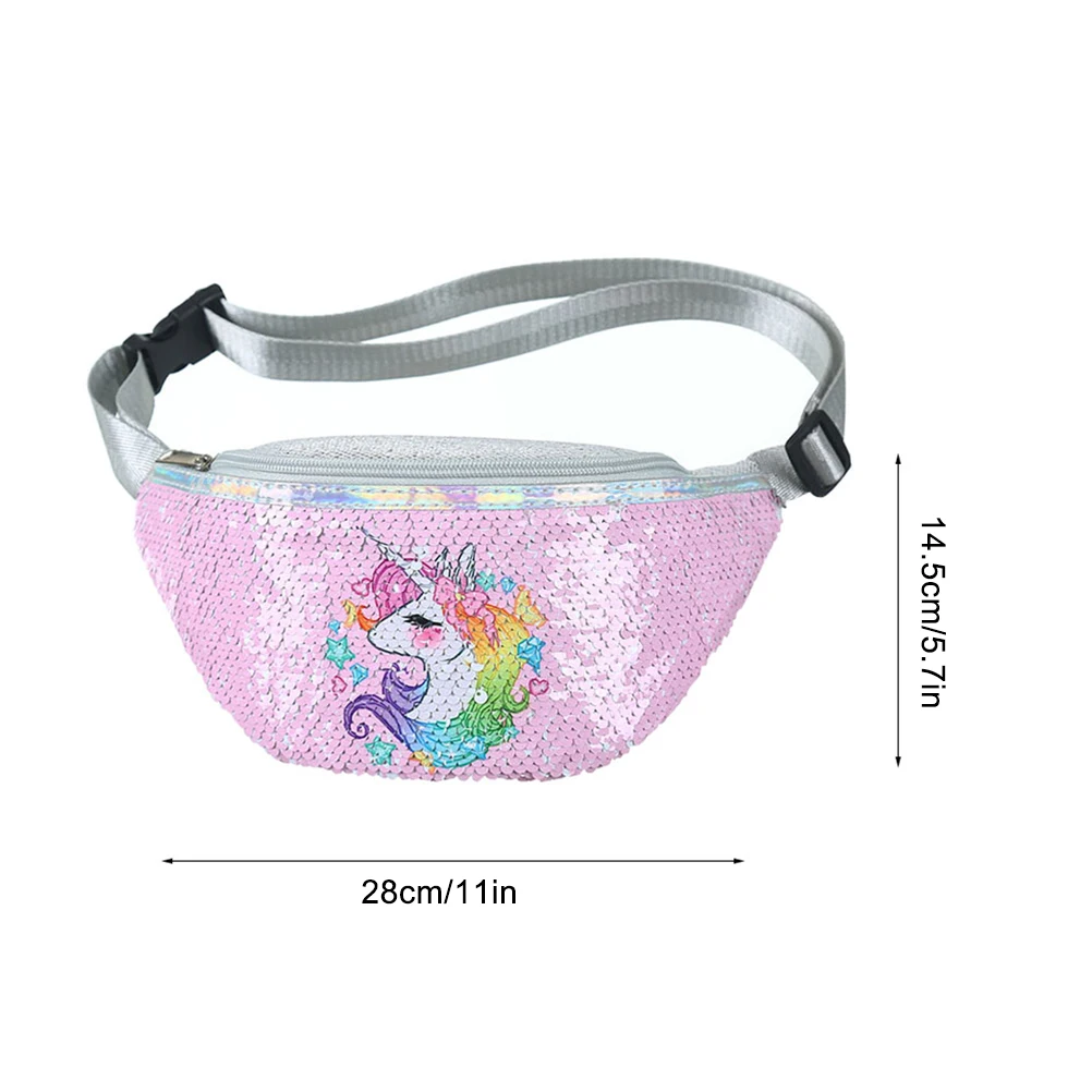 Reversible Sequins Unicorn Waist Bag