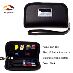 Bolsa de dardos de cuero, organizador de dardos de juego de tiro recreativo, portátil, compacto, organizador de varillas