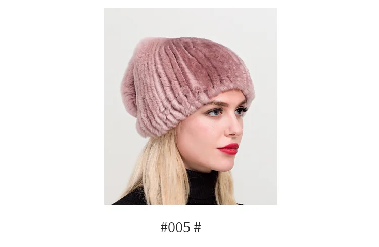 ZDFURS* Новая зимняя женская шапка в форме кролика рекс стильная модная женская меховая шапка брендовая меховая шапка