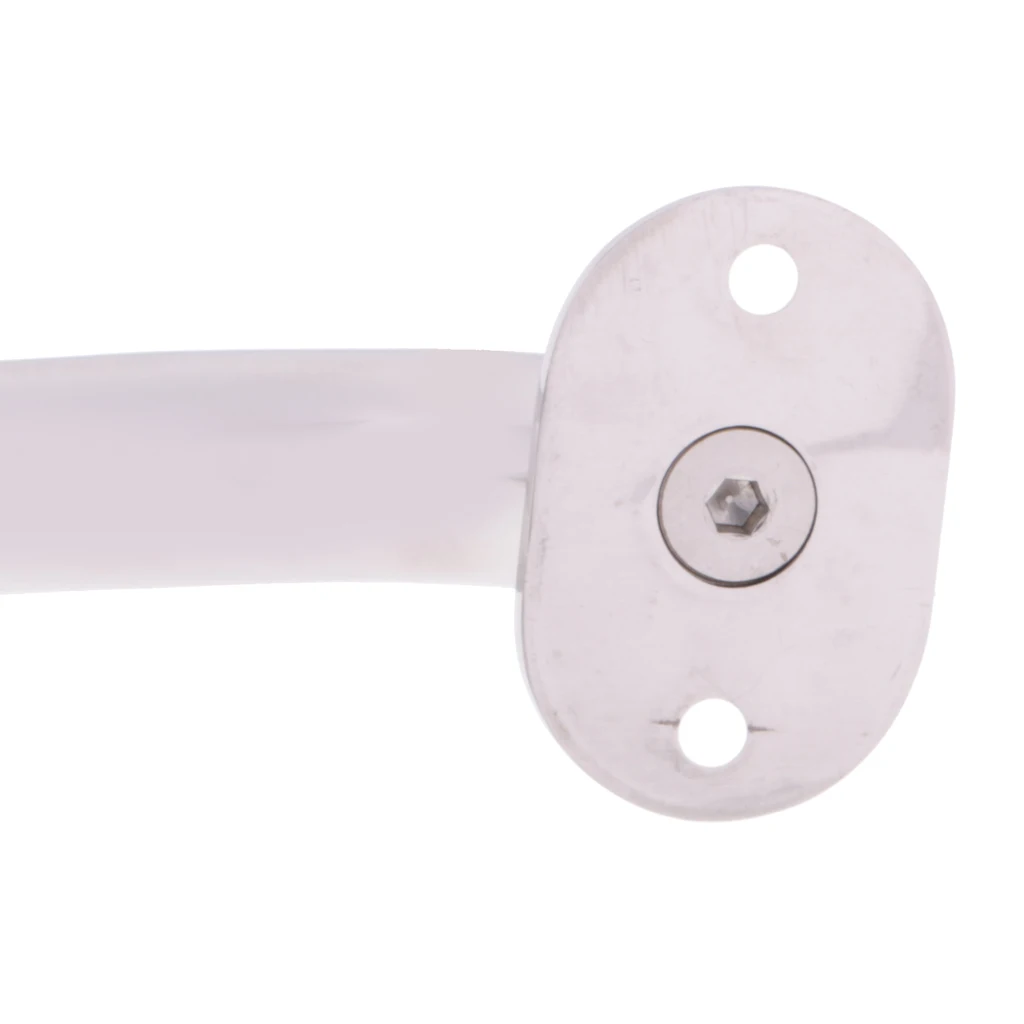 

4pcs Boat Handrail Grab Handle 9" Welded Flange Base Marine Stainless Steel