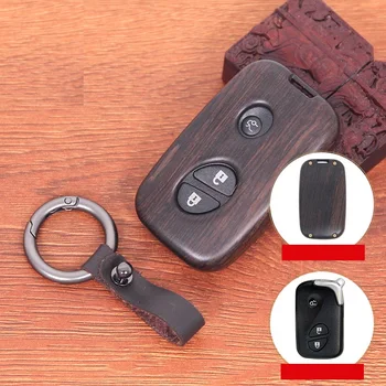 

Red sandalwood ebony Key Holder Cover Case Shell For Lexus CT200H GX400 GX460 IS250 IS300C RX270 ES240 ES350 LS460 GS300 450h