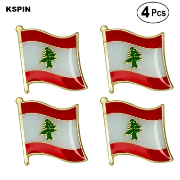

Lebanon Flag Pin Lapel Pin Badge Brooch Icons 4PC